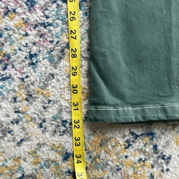 Garage Denim Low Rise Flare Jean Moss green Junior size 9 Retro - Picture 9 of 13